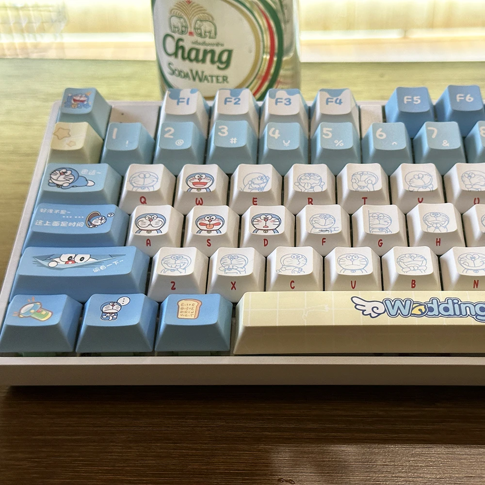 Gaming Accessories Aesthetic - คีย์แคปโดราเอมอนของแท้ 120 ปุ่ม โปรไฟล์ HOA Cherry