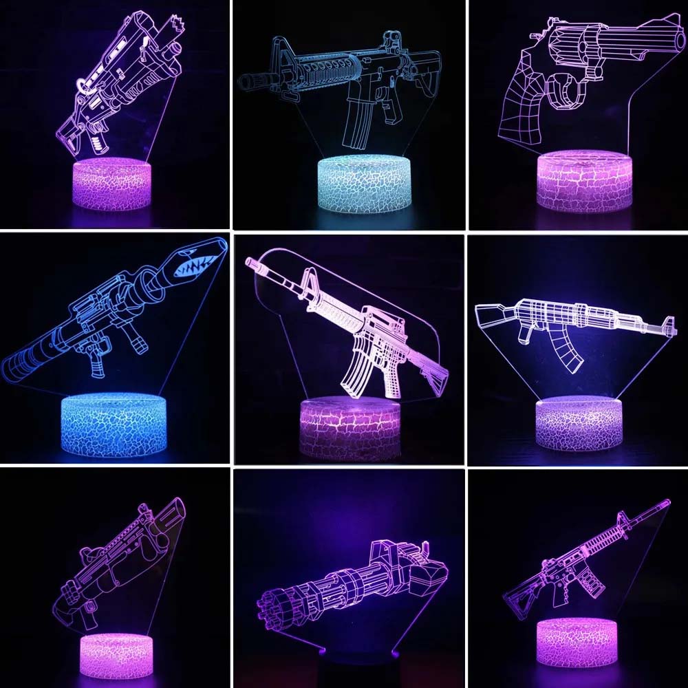 เกมปืนไรเฟิล 3d Led Night Ligh - Accessories For Your Gaming Room บทวิจารณ์และราคา