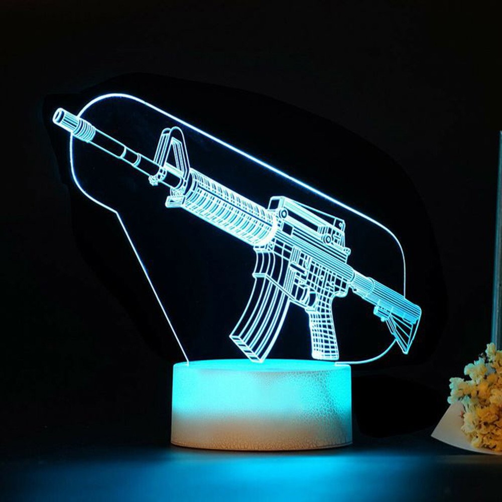 เกมปืนไรเฟิล 3d Led Night Ligh - Accessories For Your Gaming Room บทวิจารณ์และราคา